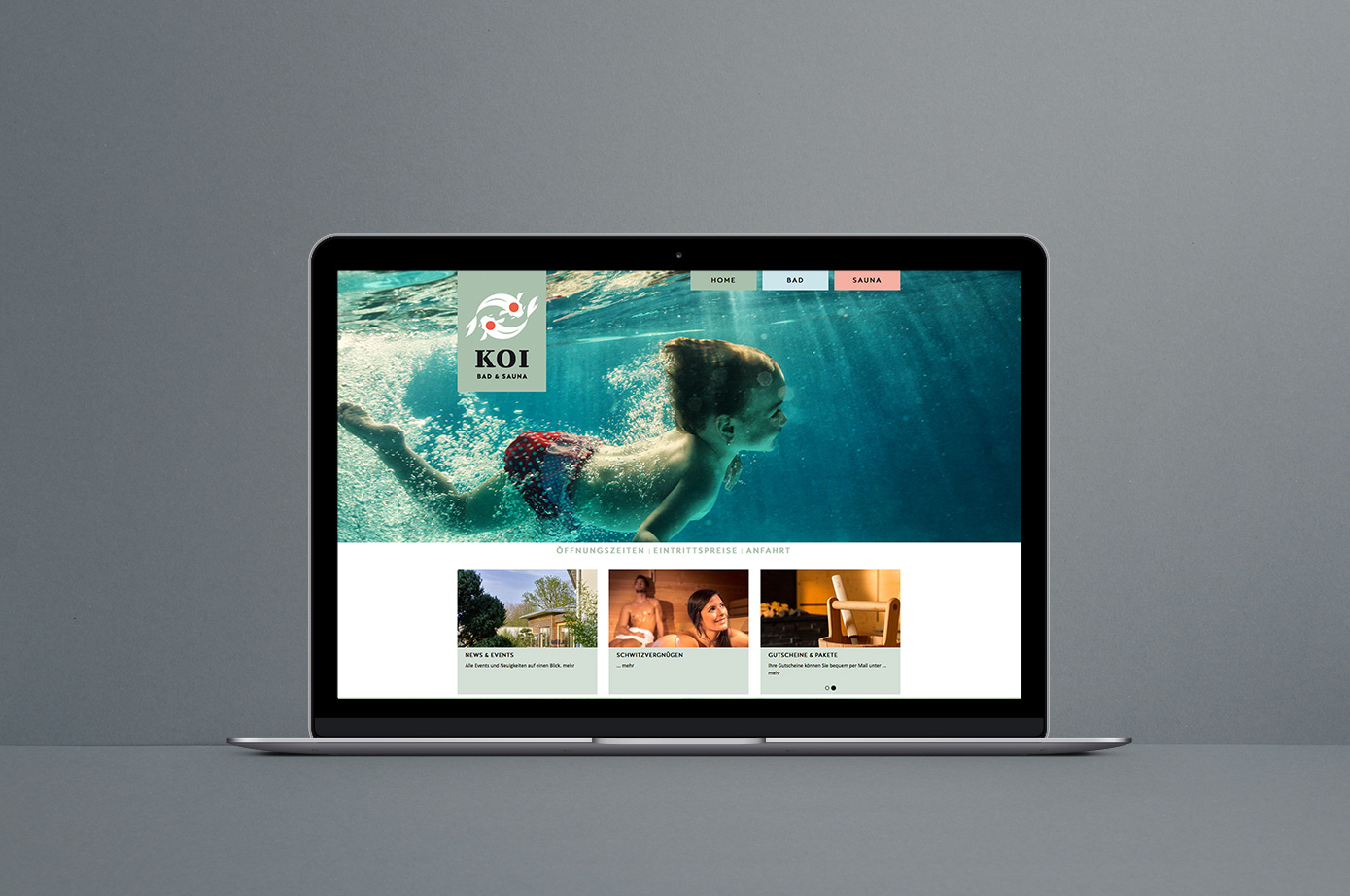 KOI Bad & Sauna Corporate Identity