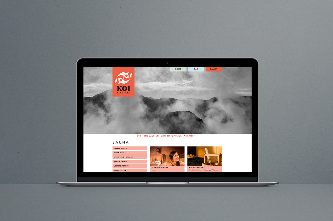 KOI Bad & Sauna Corporate Identity
